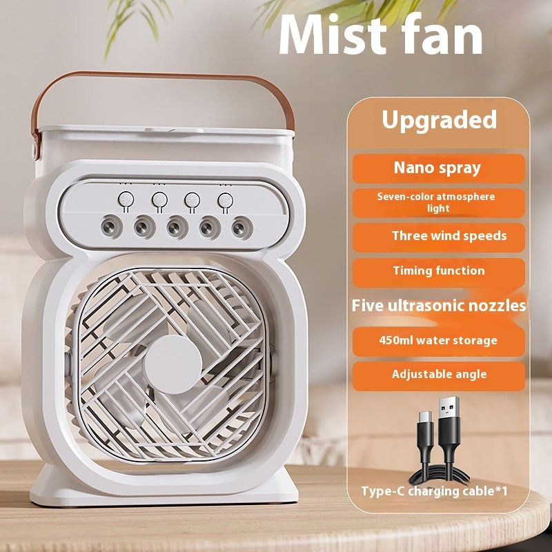 Quantum Air Conditioner ❄️ - Fan, Humidifier & Cooler with LED Lights