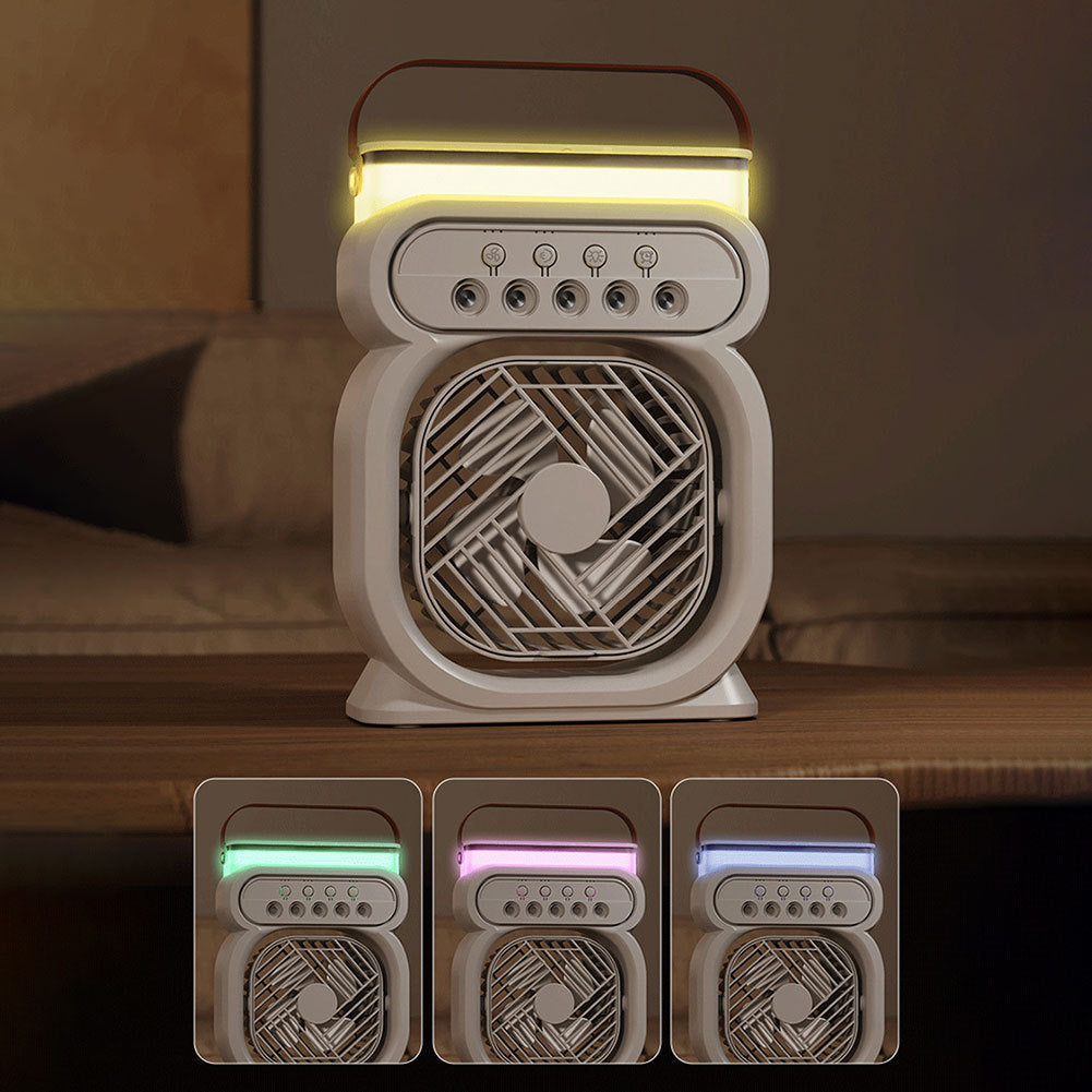 Quantum Air Conditioner ❄️ - Fan, Humidifier & Cooler with LED Lights