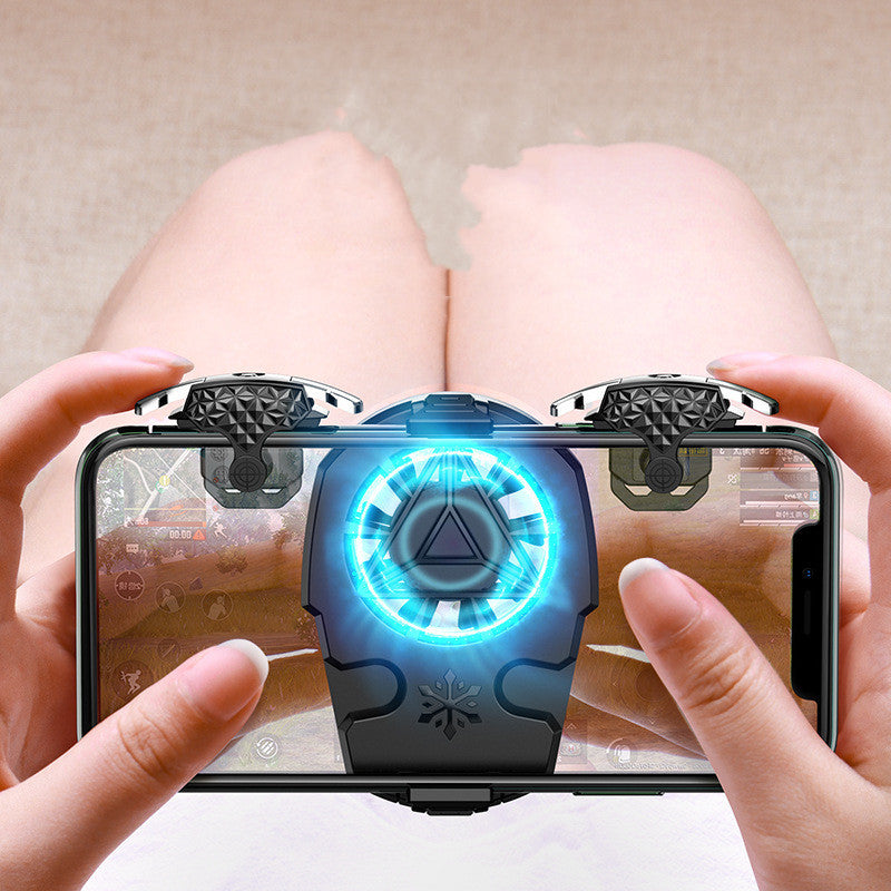 The Quantum Strike X ⚡ ❄️  – Multi-Function Mobile Gaming Accessory: Cooling Fan, Gamepad & Adjustable Stand