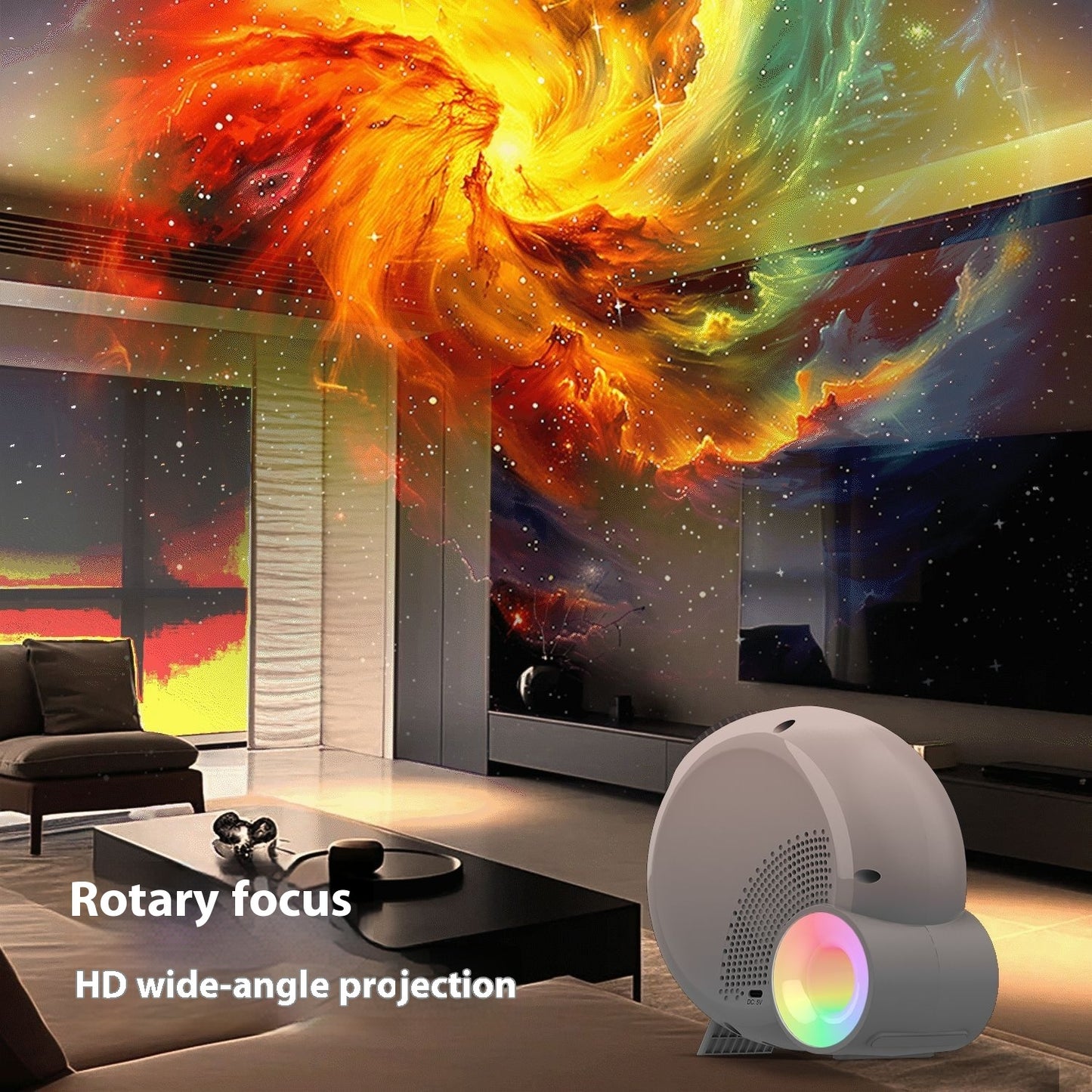 Star Light Projector – Bedroom LED Galaxy Night Lamp ✨ with Atmosphere Projection