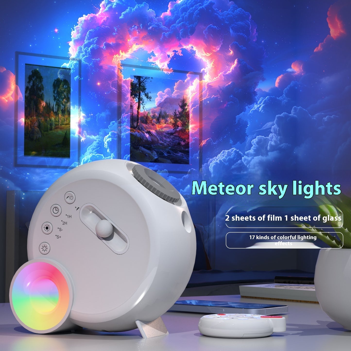 Star Light Projector – Bedroom LED Galaxy Night Lamp ✨ with Atmosphere Projection
