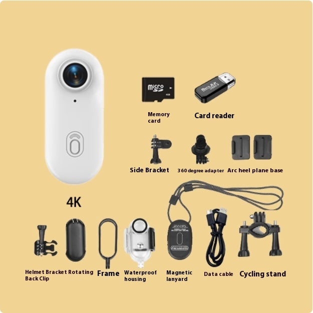 Quantum Action Camera for Sports  – Waterproof , Wearable, Helmet & Bike Mount  – Ultra-Compact with Magnetic Mount