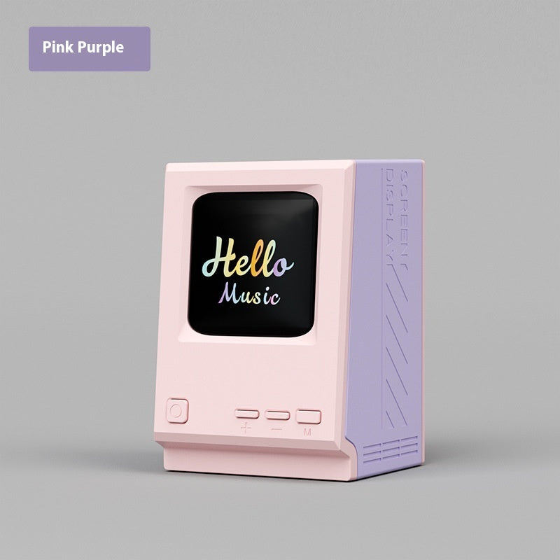 ✨ [Premium Edition] Retro PC Bluetooth Speaker – Vintage Computer Desk Clock with  HD Lyrics Display! | Studio-Grade Sound, Wireless, RGB Mood Lights – Perfect for Gamers & Audiophiles