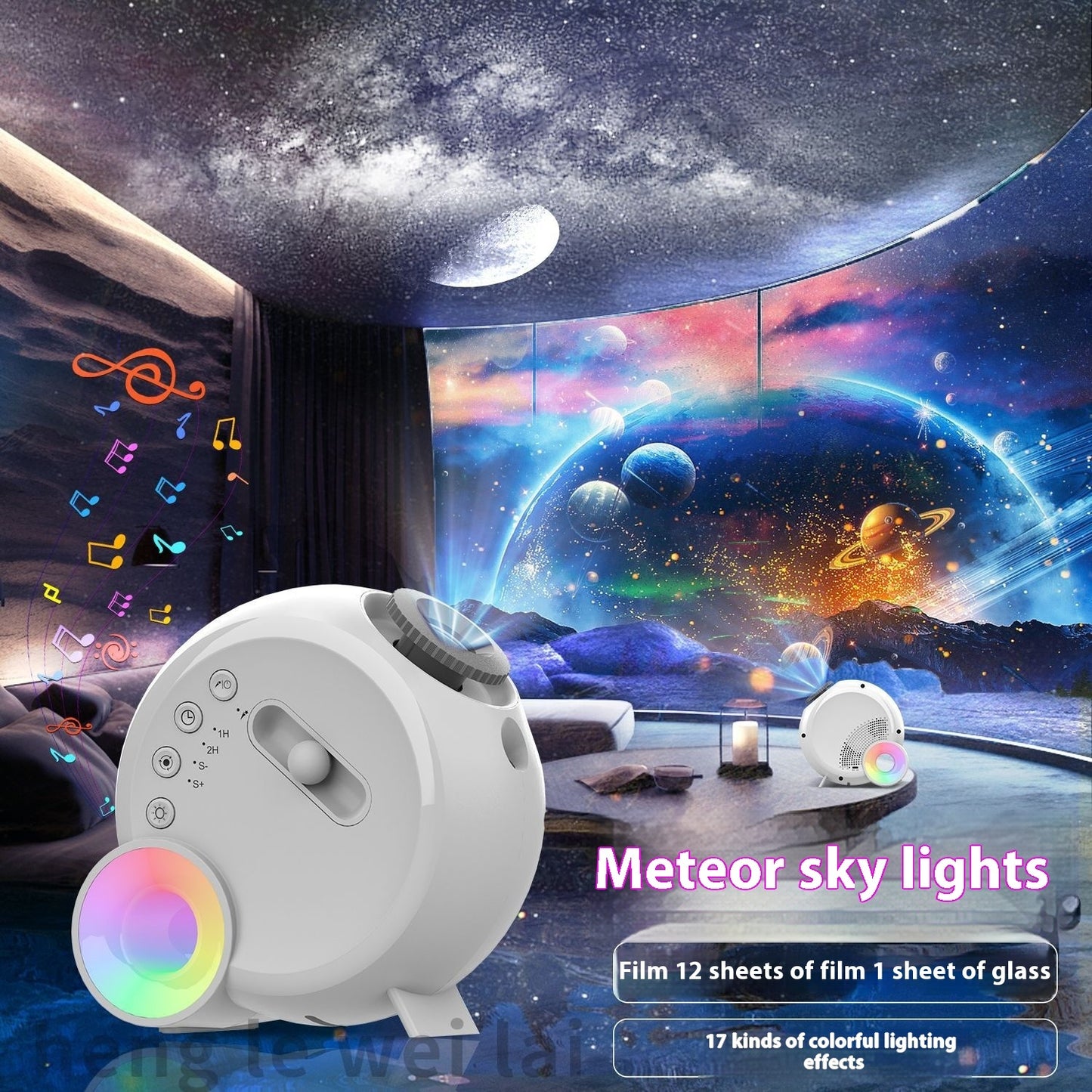 Star Light Projector – Bedroom LED Galaxy Night Lamp ✨ with Atmosphere Projection