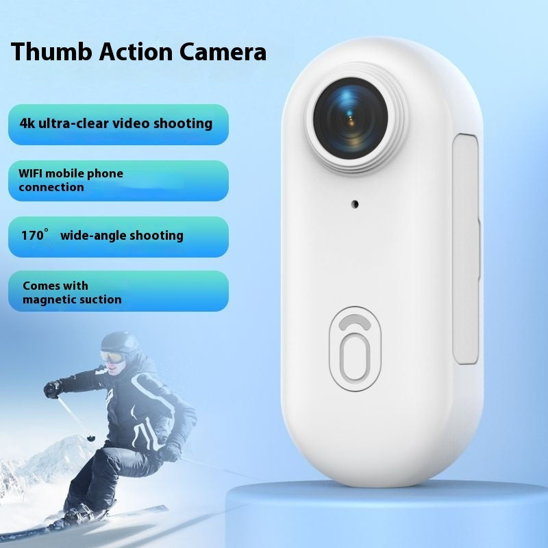 Quantum Action Camera for Sports  – Waterproof , Wearable, Helmet & Bike Mount  – Ultra-Compact with Magnetic Mount