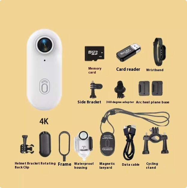 Quantum Action Camera for Sports  – Waterproof , Wearable, Helmet & Bike Mount  – Ultra-Compact with Magnetic Mount