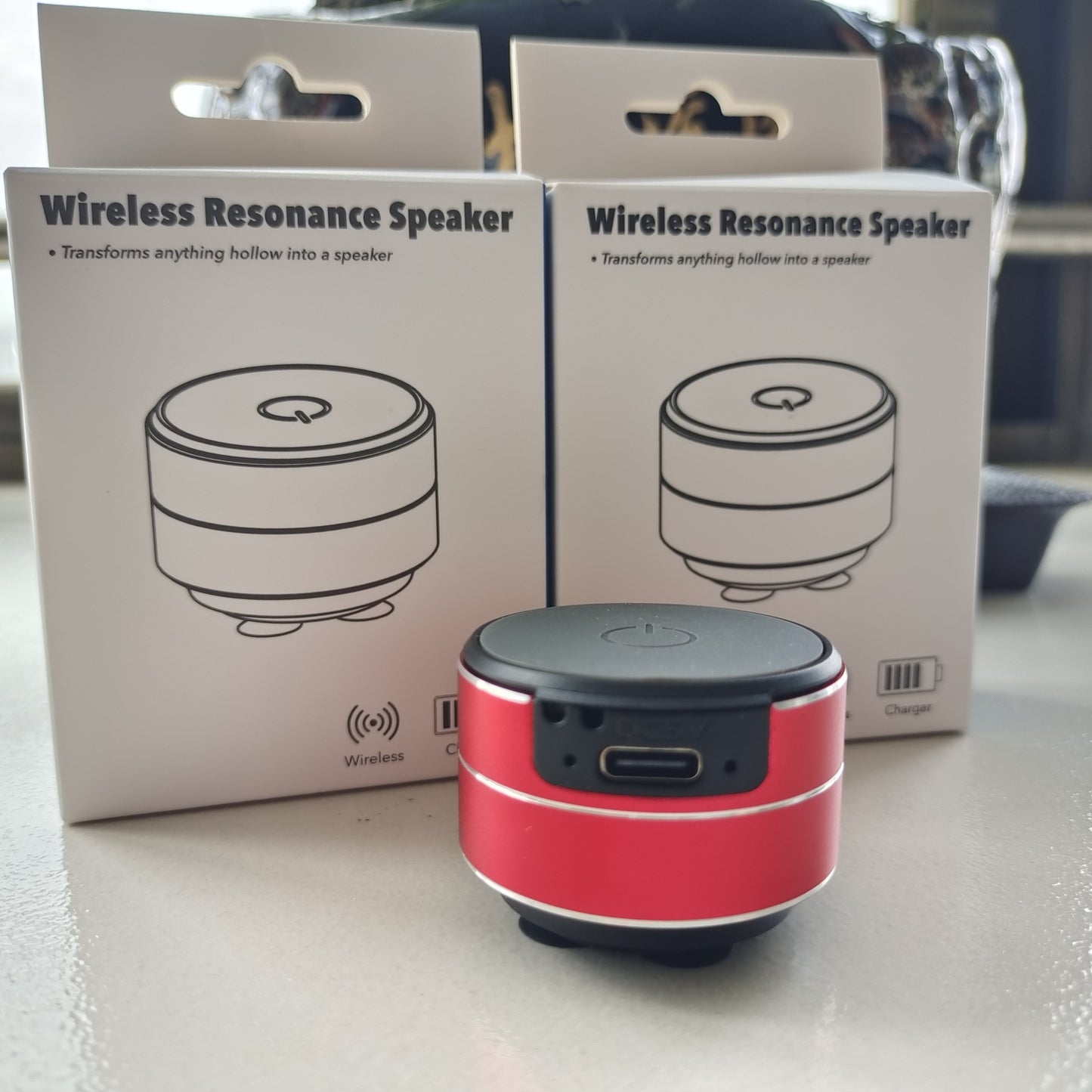 Quantum Stick-On Speaker  | Feel the Beat on Any Surface!