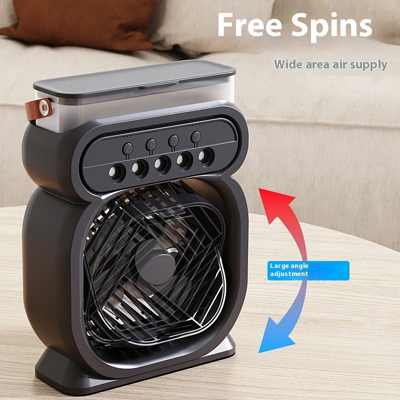 Quantum Air Conditioner ❄️ - Fan, Humidifier & Cooler with LED Lights