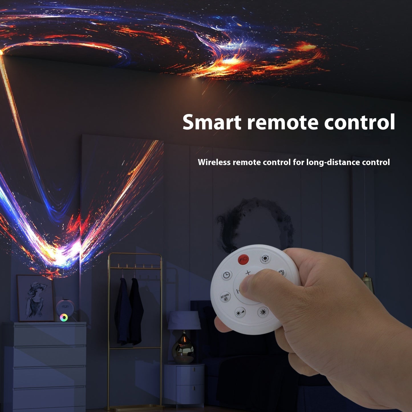 Star Light Projector – Bedroom LED Galaxy Night Lamp ✨ with Atmosphere Projection