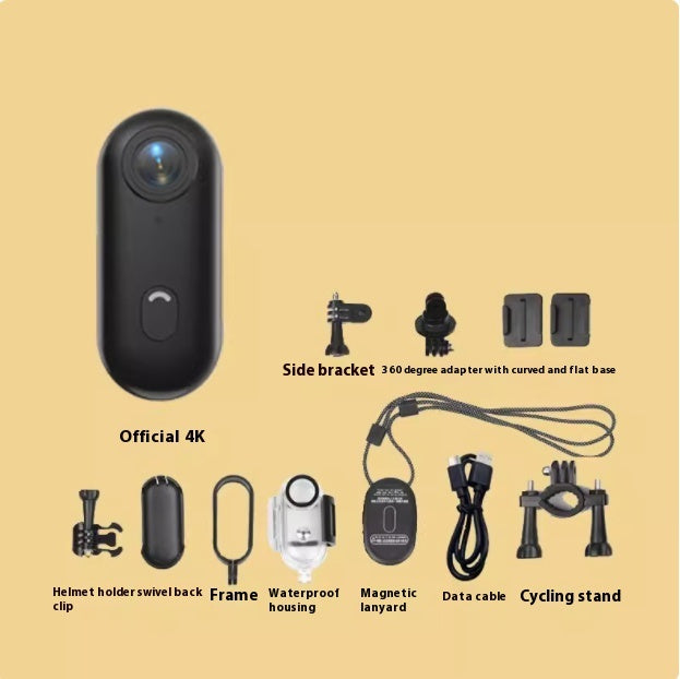 Quantum Action Camera for Sports  – Waterproof , Wearable, Helmet & Bike Mount  – Ultra-Compact with Magnetic Mount