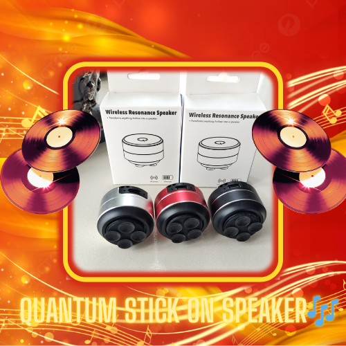 Quantum Stick-On Speaker  | Feel the Beat on Any Surface!