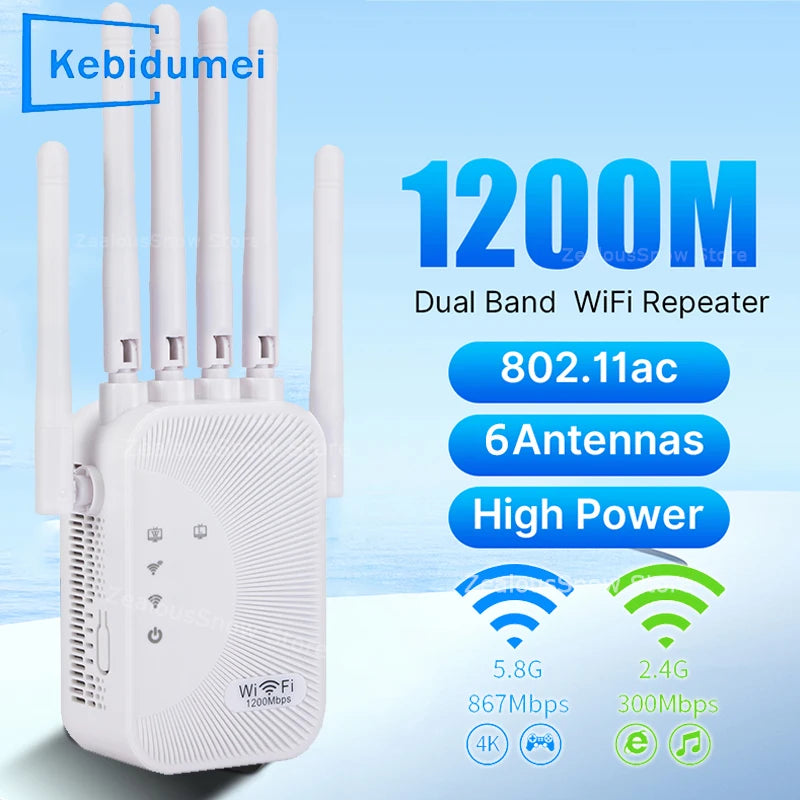 Quantum Ultra WiFi Amplifier 🌐💥 – Long Range Signal Booster for Streaming, Gaming & Smart Home Devices, Dual-Band Coverage with Easy Setup