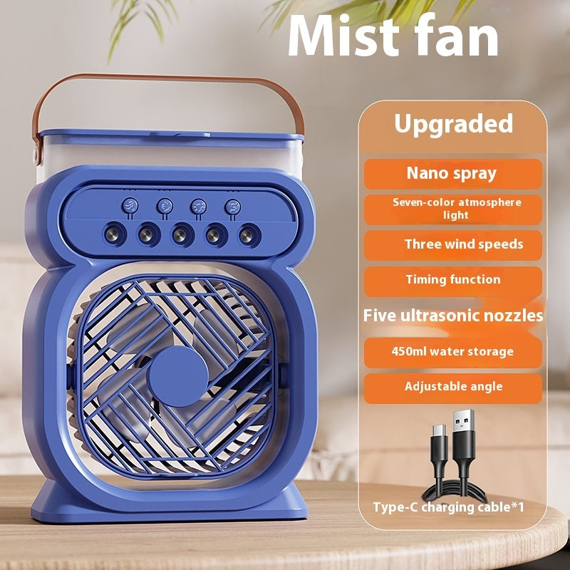 Quantum Air Conditioner ❄️ - Fan, Humidifier & Cooler with LED Lights