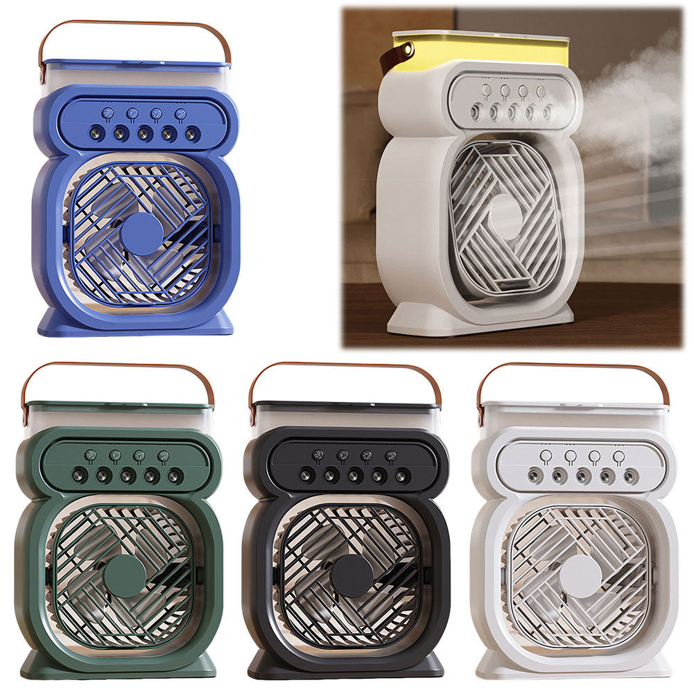 Quantum Air Conditioner ❄️ - Fan, Humidifier & Cooler with LED Lights