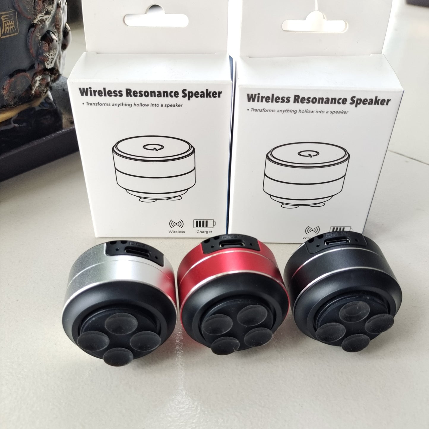 Quantum Stick-On Speaker  | Feel the Beat on Any Surface!
