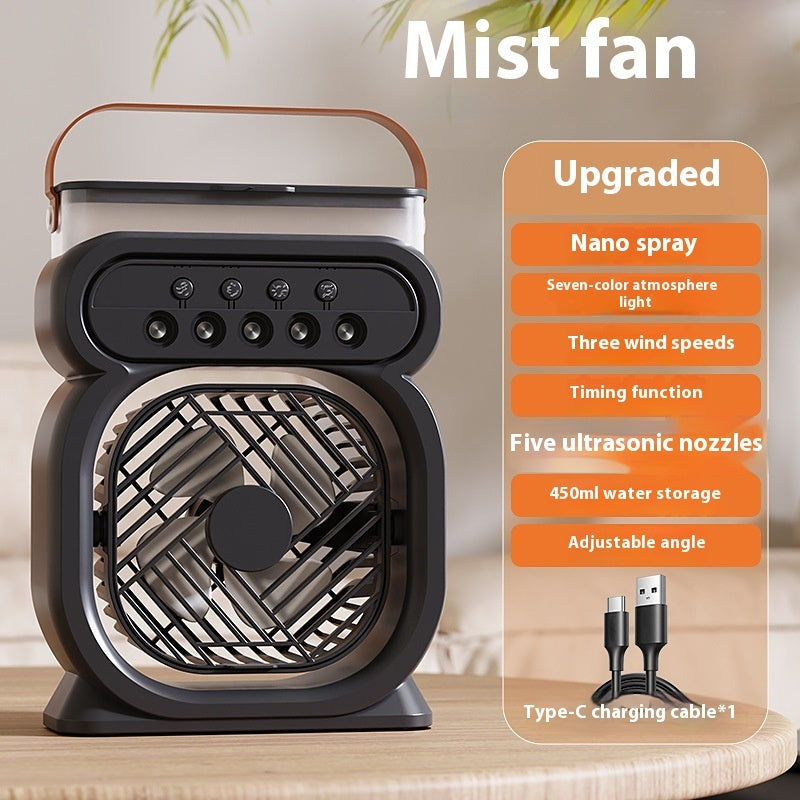Quantum Air Conditioner ❄️ - Fan, Humidifier & Cooler with LED Lights
