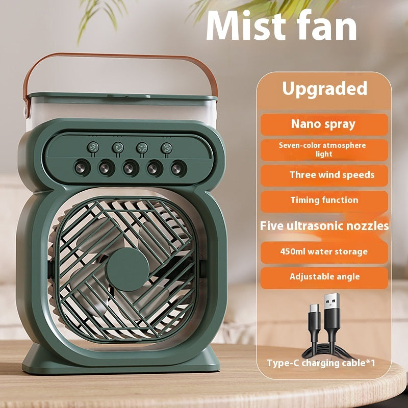 Quantum Air Conditioner ❄️ - Fan, Humidifier & Cooler with LED Lights