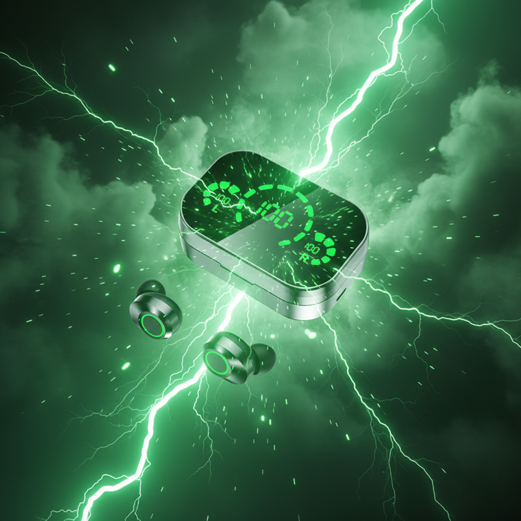Green energy wireless earbuds