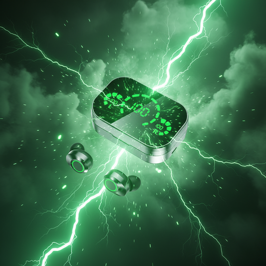 Green energy wireless earbuds