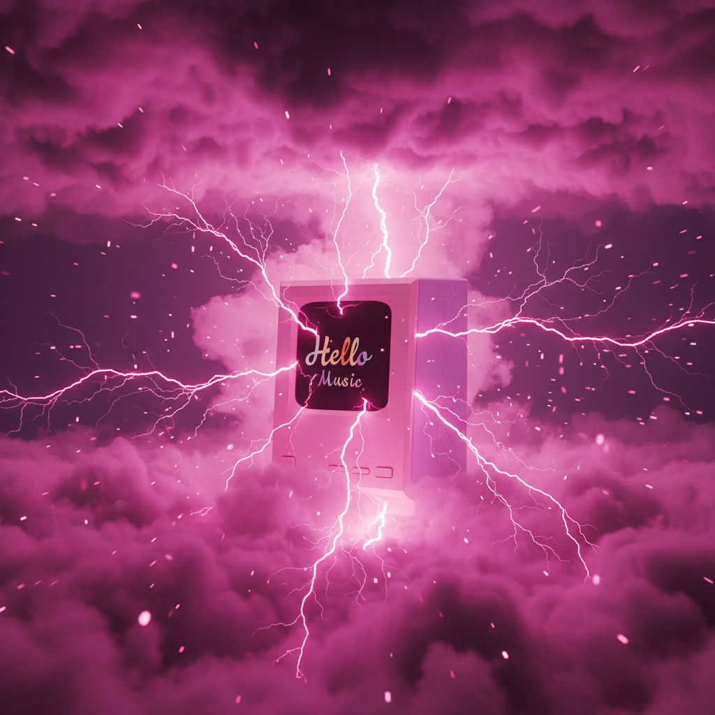 Pink energy retro speaker