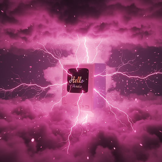 Pink energy retro speaker